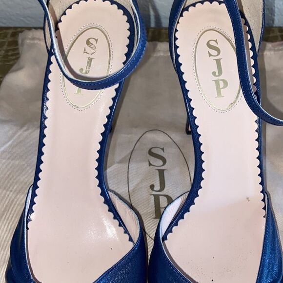 SJP Tanny Blue Mary Jane 4” Heels - Picture 8 of 16